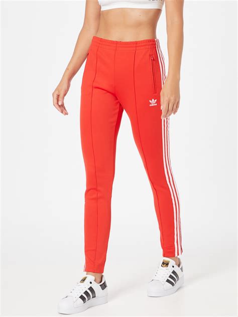 adidas broek rood dames|Adidas trainers broek.